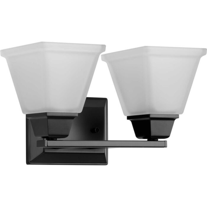 Clifton Heights 2-Light Bathroom Vanity Light Vanity in Matte Black