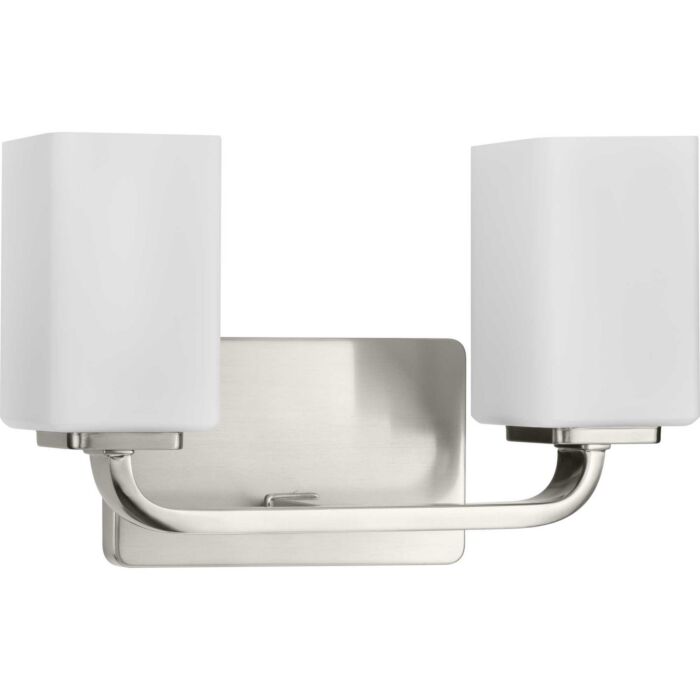 Cowan 2-Light Bathroom Vanity Light Vanity in Brushed Nickel