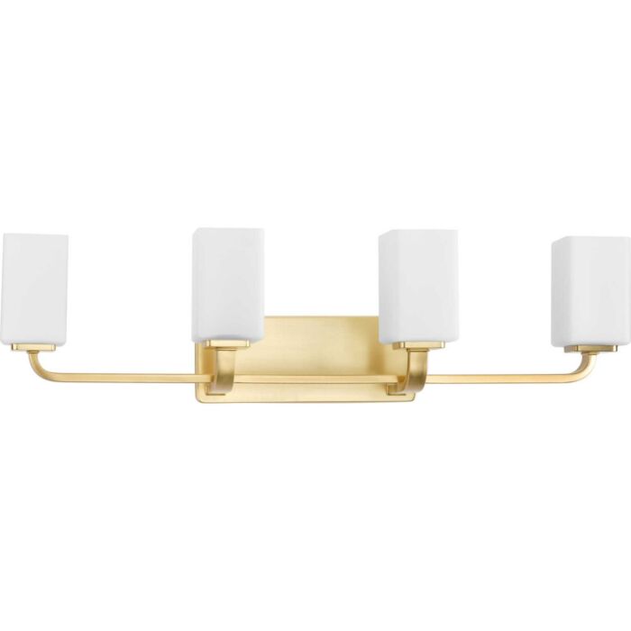 Cowan 4-Light Bathroom Vanity Light Vanity in Satin Brass
