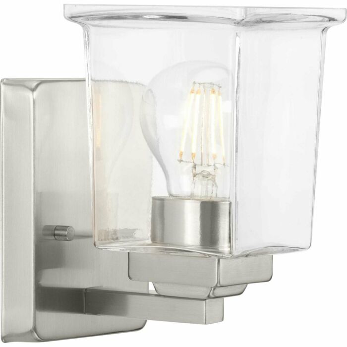Gilmour 1-Light Bathroom Vanity Light Vanity in Brushed Nickel