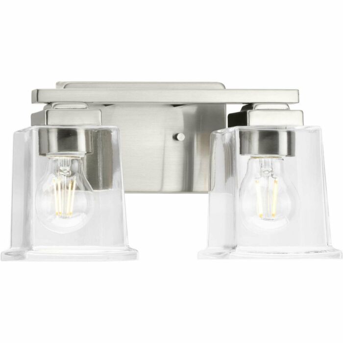 Gilmour 2-Light Bathroom Vanity Light Vanity in Brushed Nickel