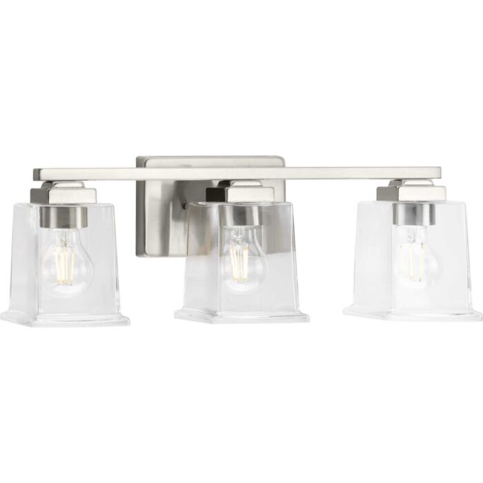 Gilmour 3-Light Bathroom Vanity Light Vanity in Brushed Nickel