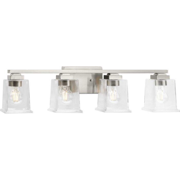 Gilmour 4-Light Bathroom Vanity Light Vanity in Brushed Nickel