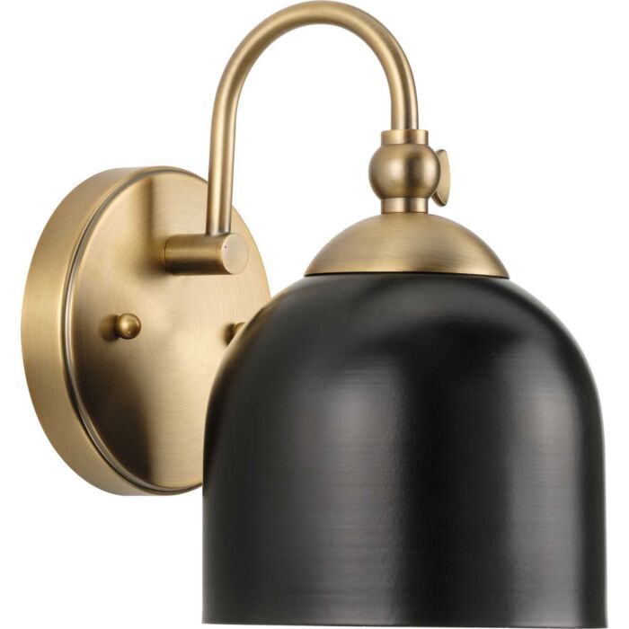 Dalton 1-Light Bathroom Vanity Light Vanity in Vintage Brass