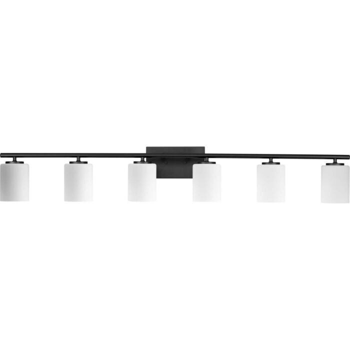 Replay 6-Light Bathroom Vanity Light Vanity in Textured Black