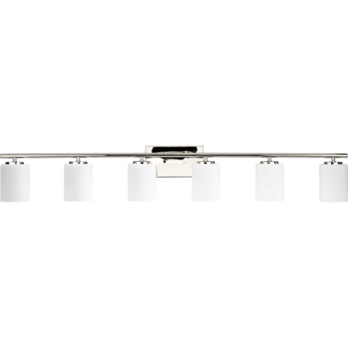 Replay 6-Light Bathroom Vanity Light Vanity in Polished Nickel