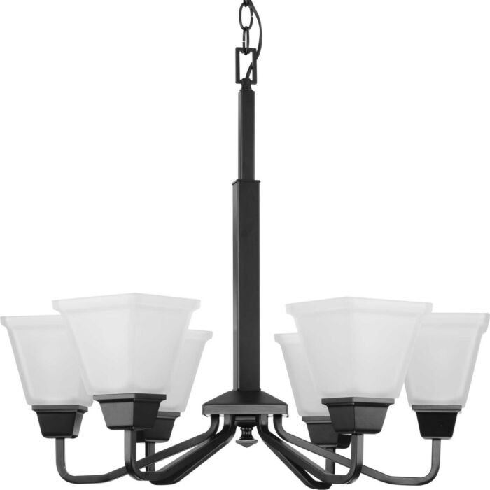 Clifton Heights 6-Light Chandelier in Matte Black