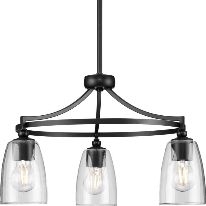 Parkhurst 3-Light Chandelier in Matte Black