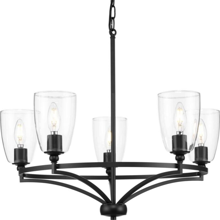 Parkhurst 5-Light Chandelier in Matte Black