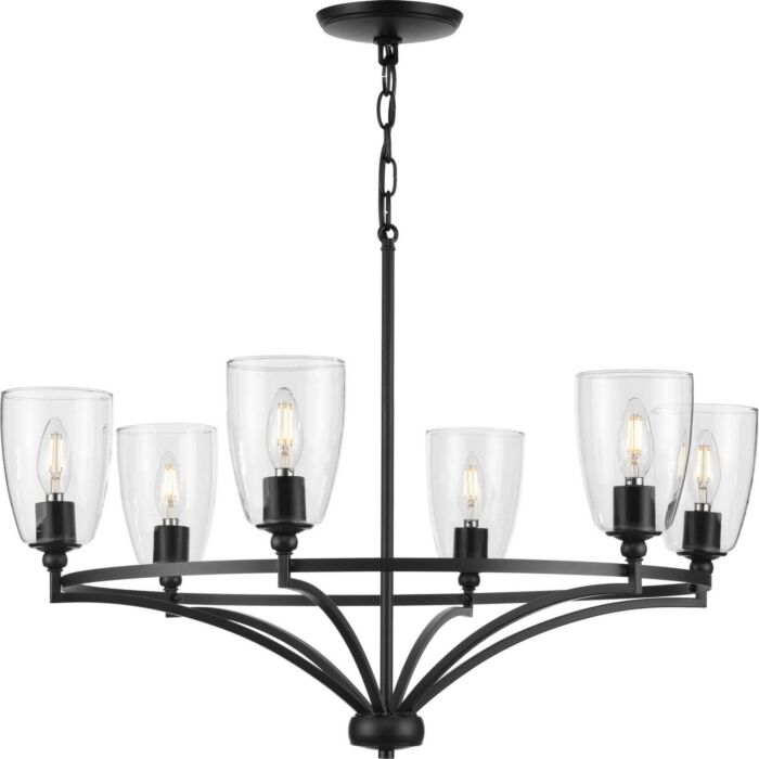 Parkhurst 6-Light Chandelier in Matte Black