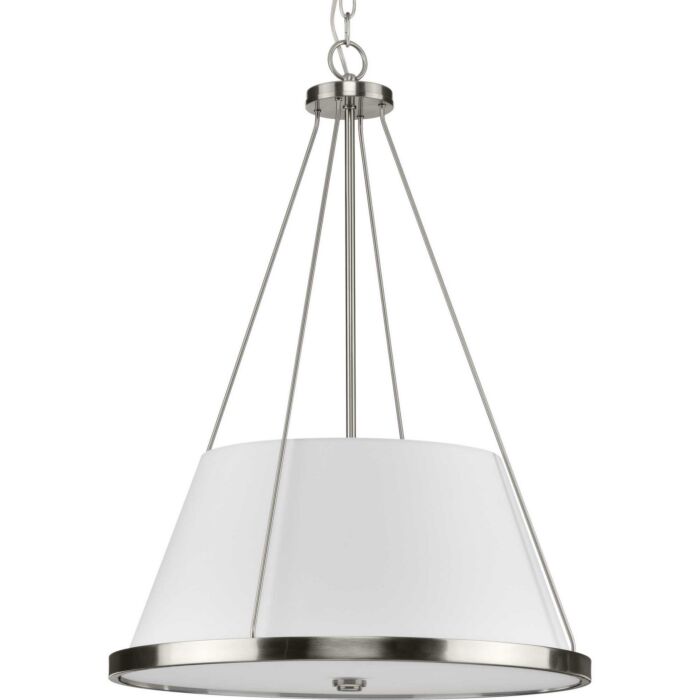 Saffert 3-Light Pendant in Brushed Nickel