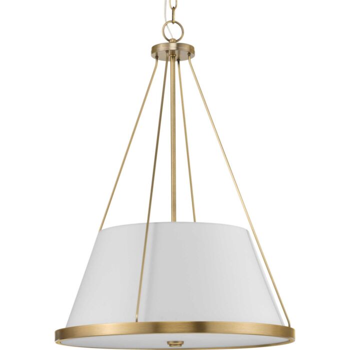 Saffert 3-Light Pendant in Vintage Brass