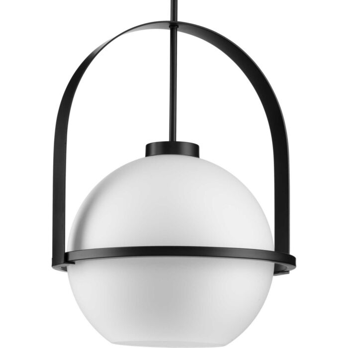 Delayne 1-Light Pendant in Matte Black