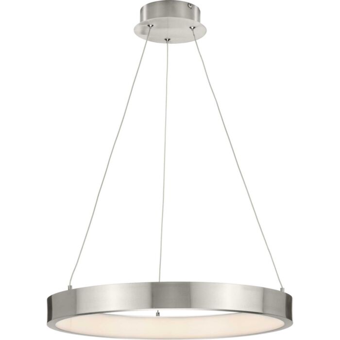 Inverse LED 1-Light LED Pendant in Brushed Nickel