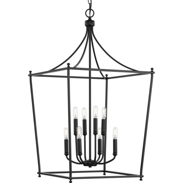 Parkhurst 8-Light Foyer Chandelier in Matte Black