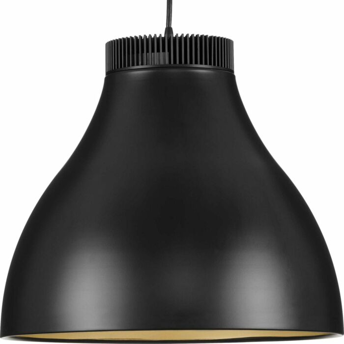 Radian LED 1-Light LED Pendant in Matte Black