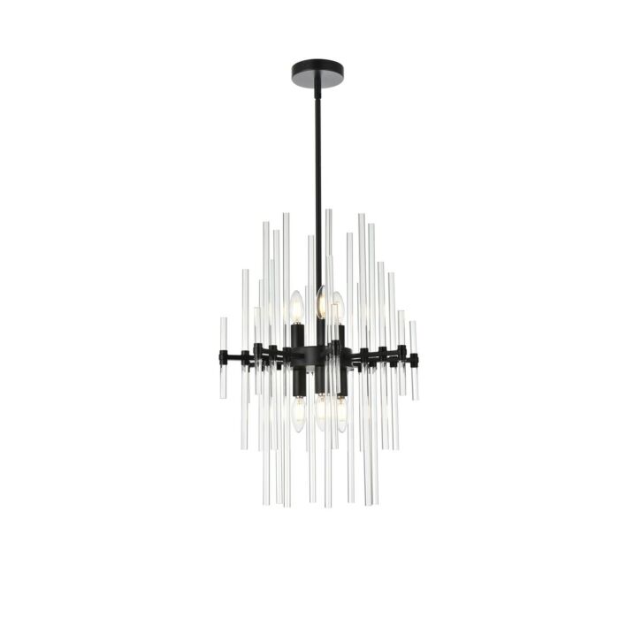 Sienna 6-Light Pendant in Black