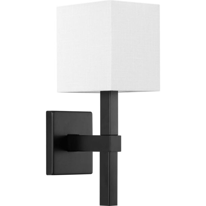 Metro 1-Light Wall Sconce in Matte Black