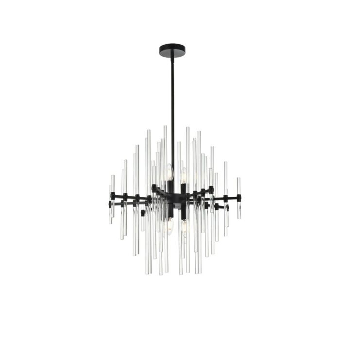 Sienna 6-Light Pendant in Black