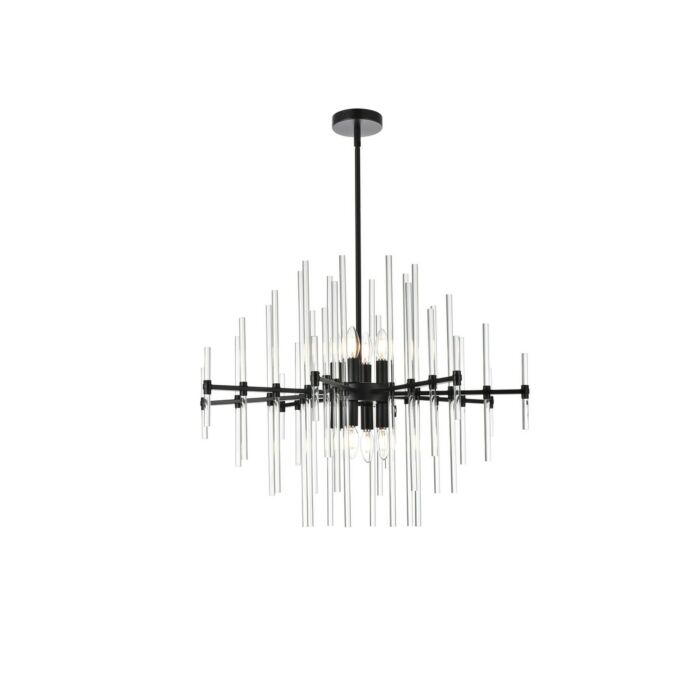 Sienna 8-Light Pendant in Black