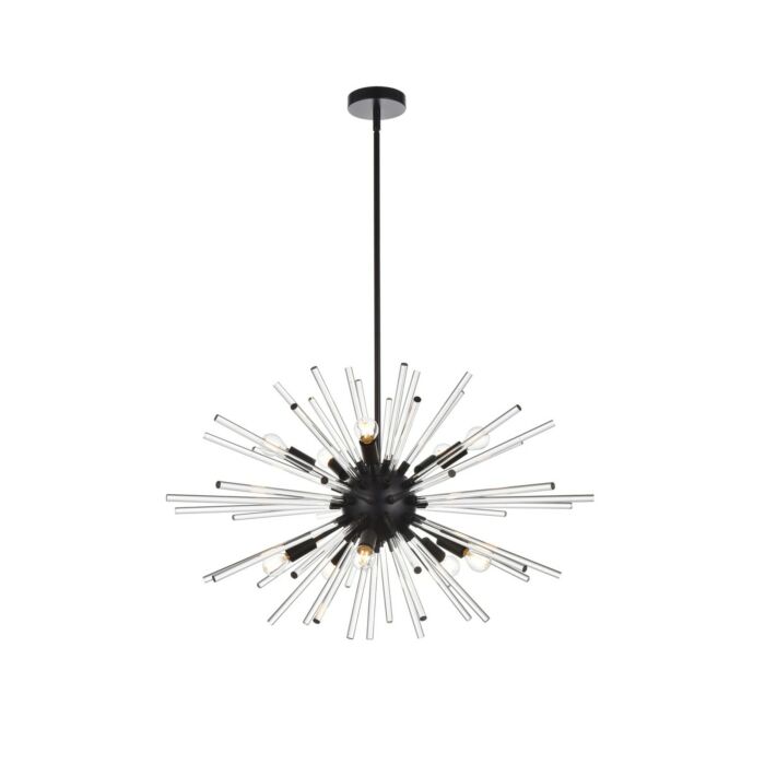 Sienna 10-Light Pendant in Black