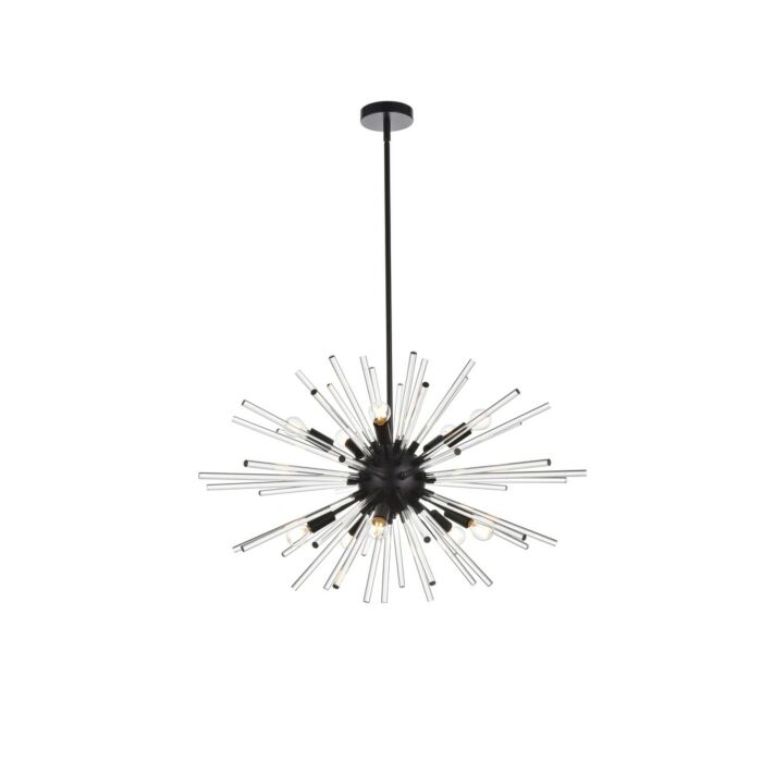 Sienna 10-Light Pendant in Black