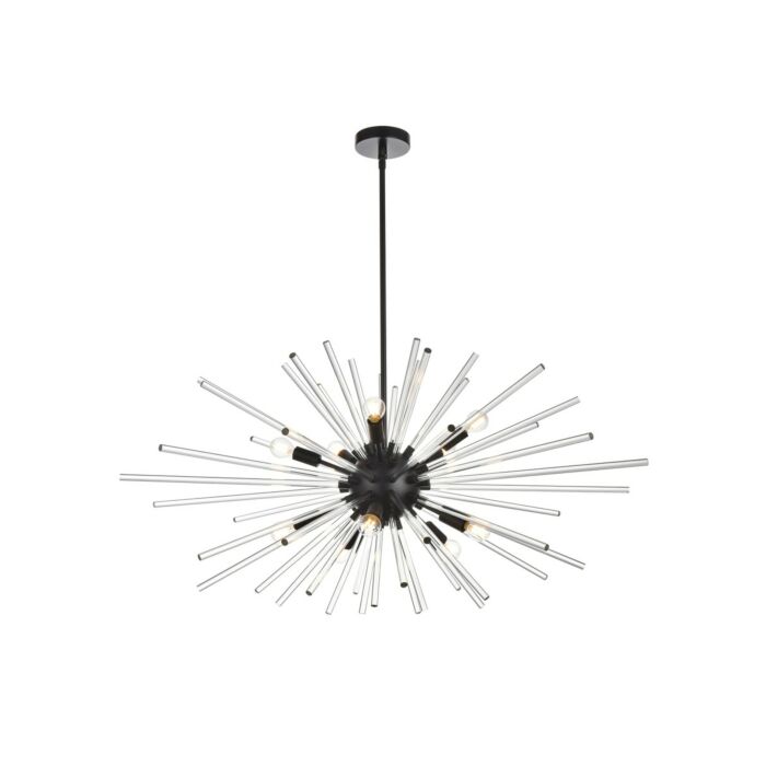 Sienna 10-Light Pendant in Black