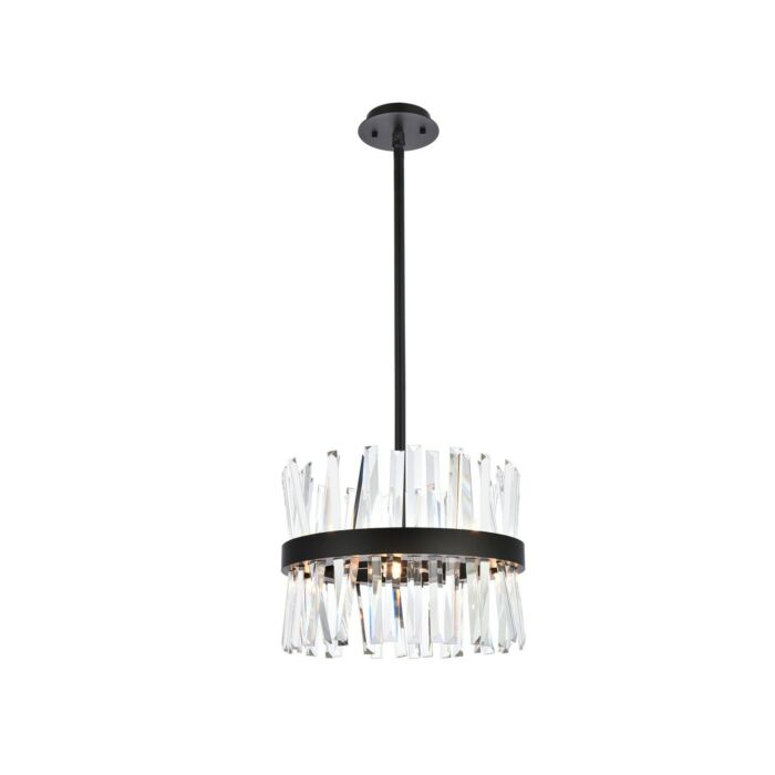 Serephina 8-Light Pendant in Black