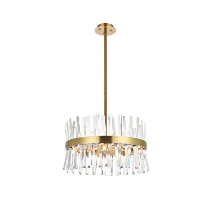 Serephina 10-Light Pendant in Satin Gold