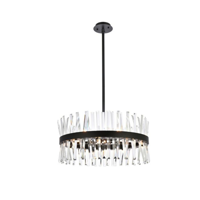 Serephina 14-Light Pendant in Black