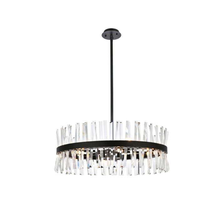 Serephina 16-Light Chandelier in Black
