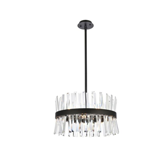 Serephina 10-Light Pendant in Black