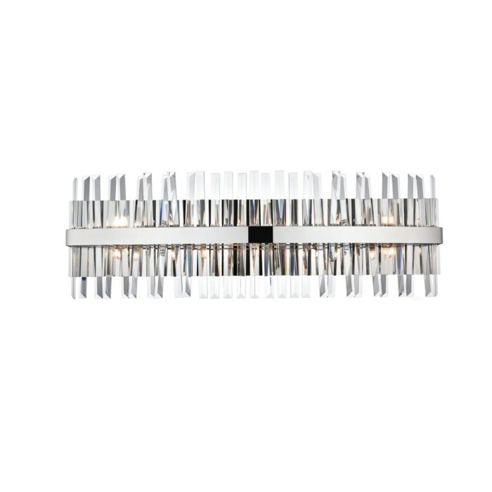 Serephina 10-Light Bathroom Vanity Light Sconce in Chrome