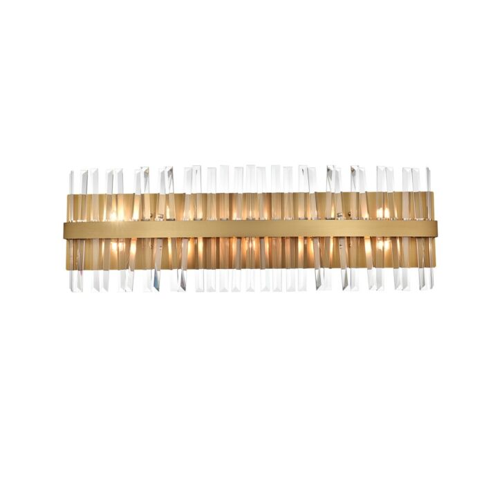 Serephina 10-Light Bathroom Vanity Light Sconce in Satin Gold