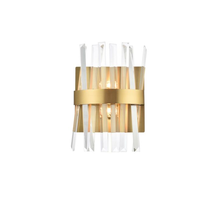 Serephina 2-Light Bathroom Vanity Light Sconce in Satin Gold