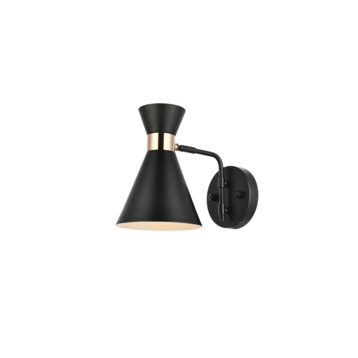 Halycon 1-Light Wall Sconce in Black