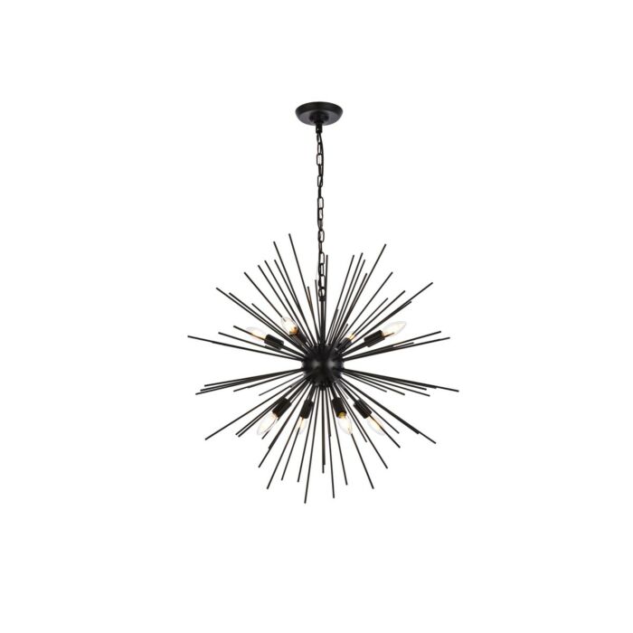Timber 8-Light Pendant in Black