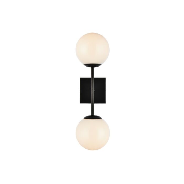 Neri 2-Light Wall Sconce in Black