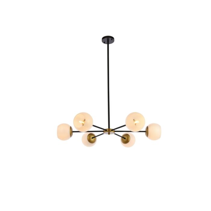 Briggs 6-Light Pendant in black