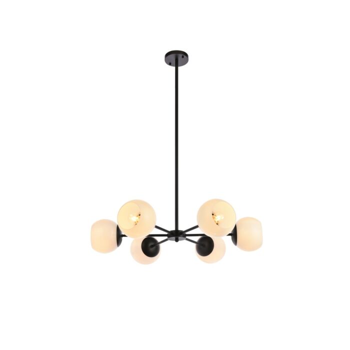Briggs 6-Light Pendant in black