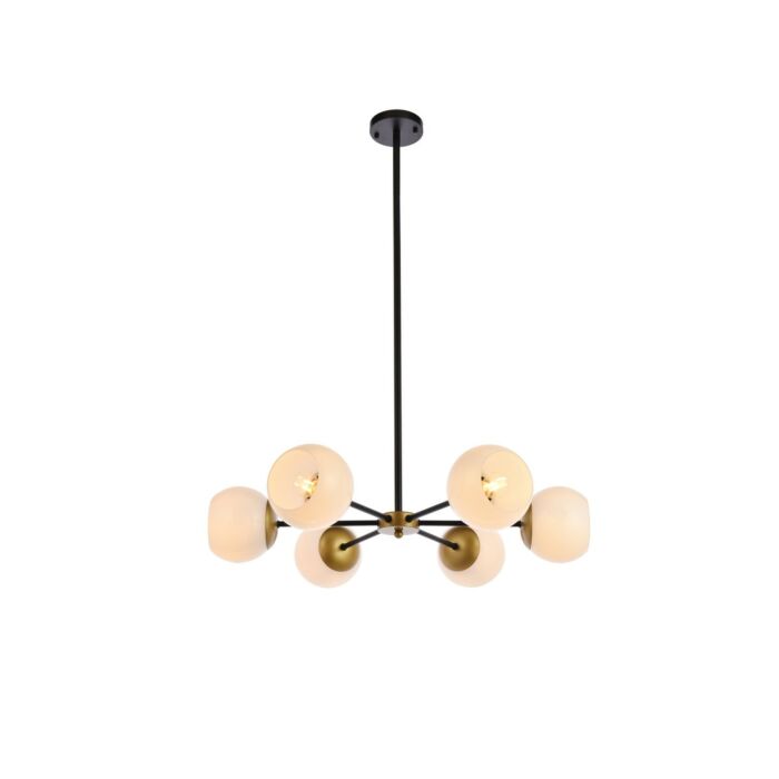 Briggs 6-Light Pendant in black