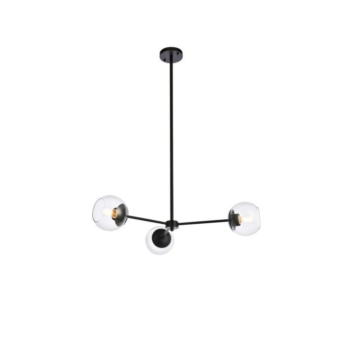 Briggs 3-Light Pendant in black