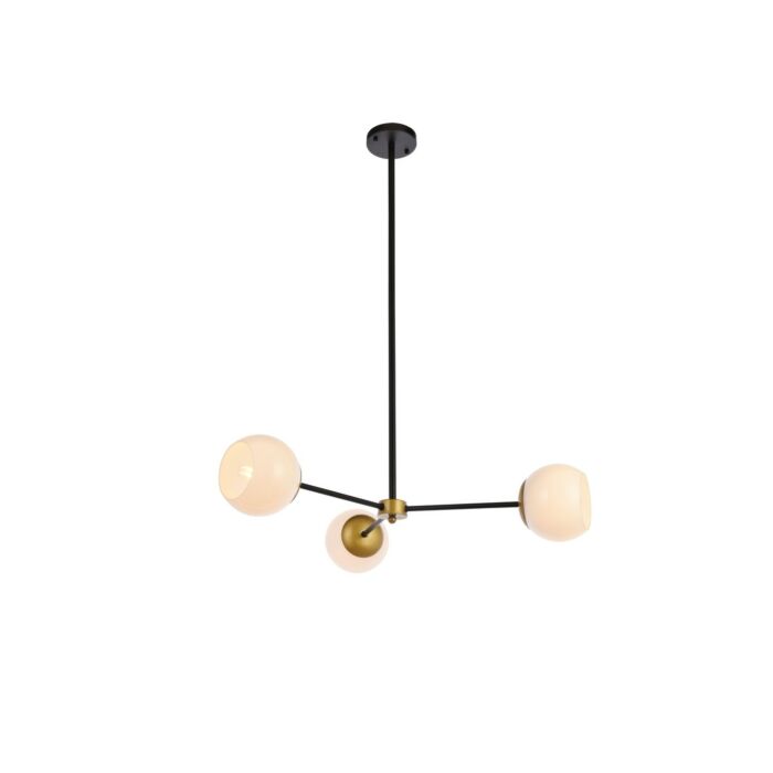 Briggs 3-Light Pendant in black