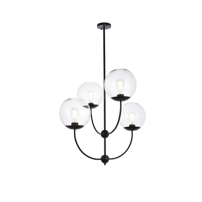 Lennon 4-Light Pendant in black