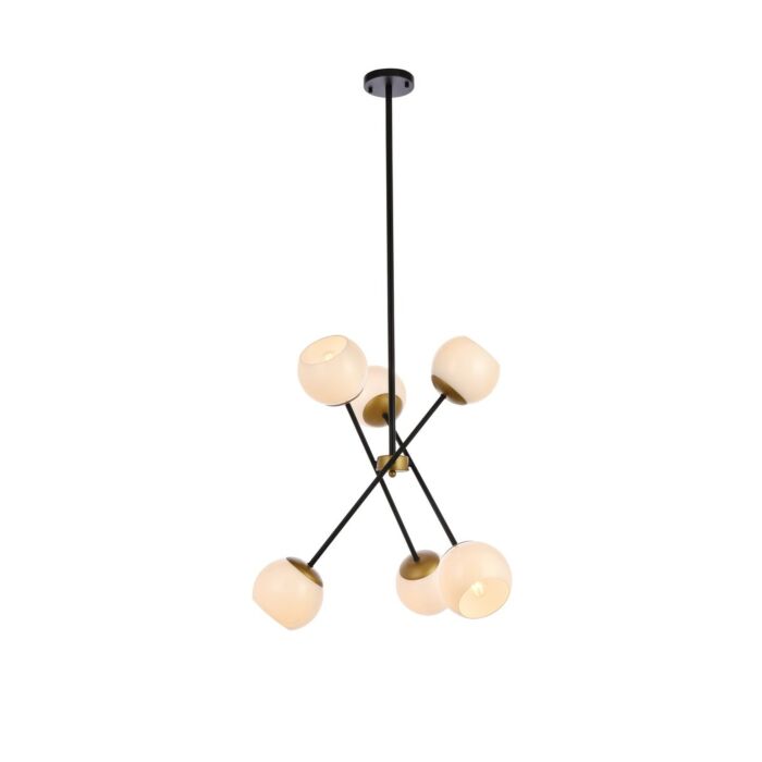 Axl 6-Light Pendant in black