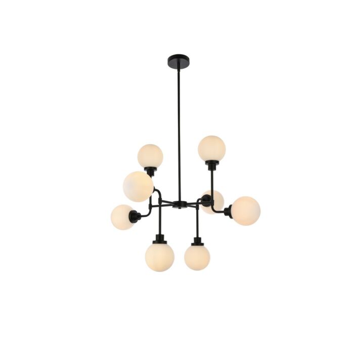 Hanson 8-Light Pendant in Black