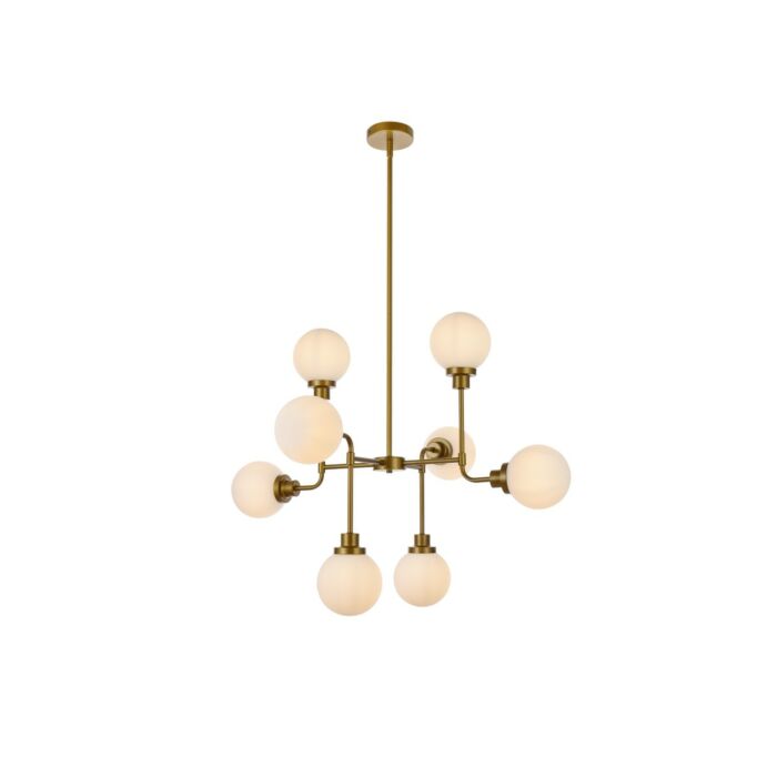Hanson 8-Light Pendant in Brass