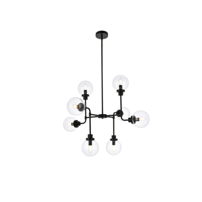 Hanson 8-Light Pendant in Black
