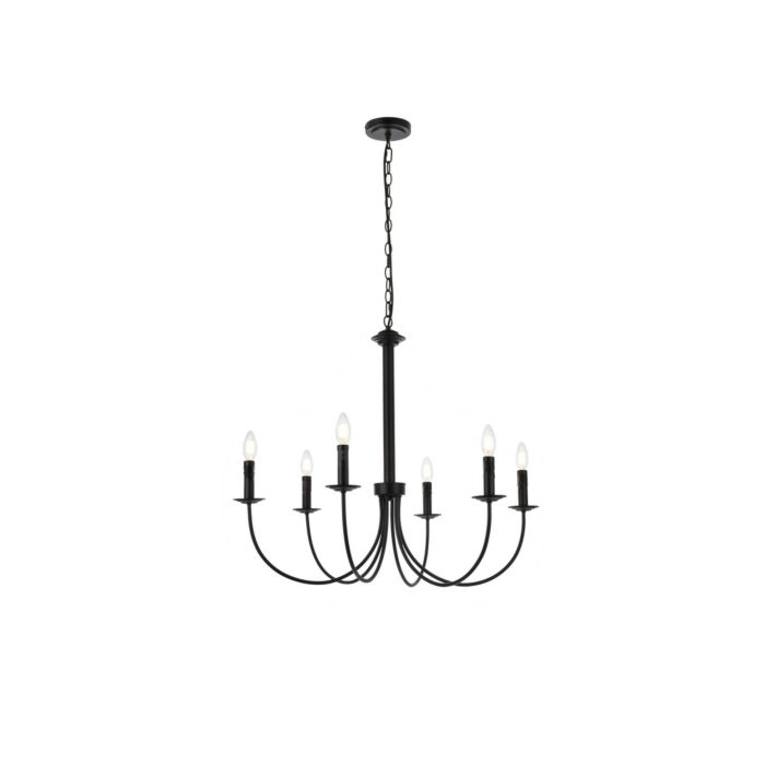 Brielle 6-Light Pendant in Black