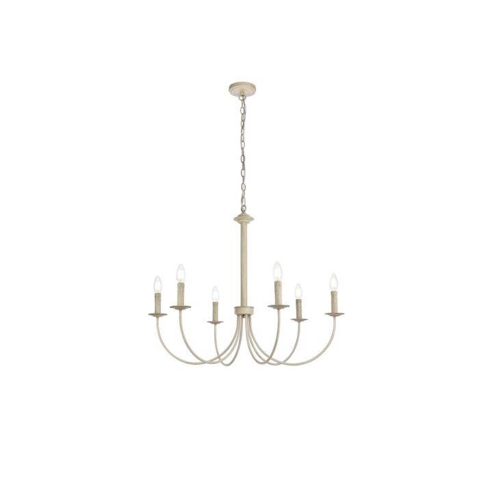 Brielle 6-Light Pendant in Weathered Dove